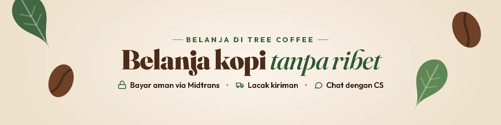 Belanja kopi tanpa ribet di Tree Coffee
